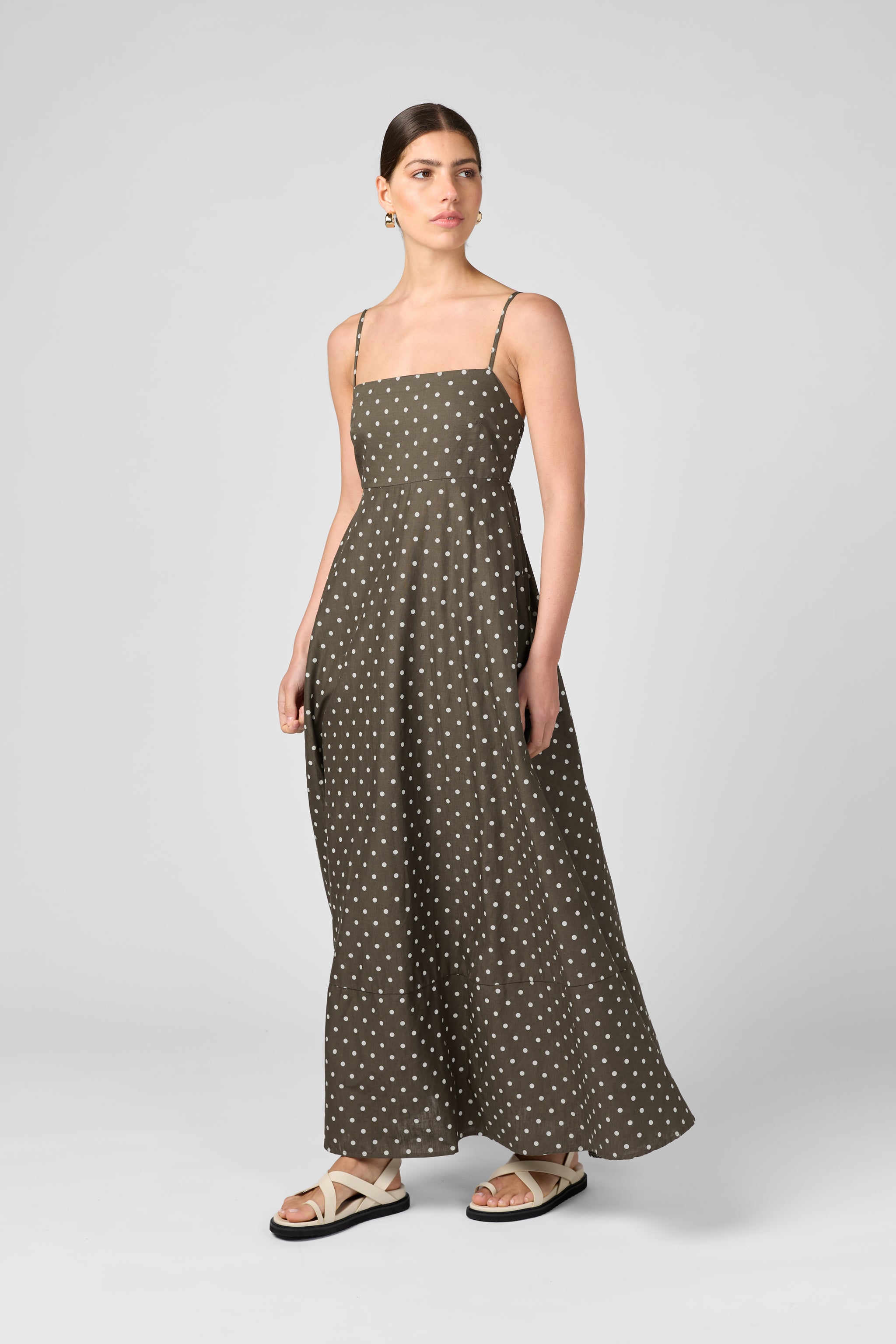 POLKA DOT MAXI DRESS MVN POLKA DOT MAXI DRESS MVN